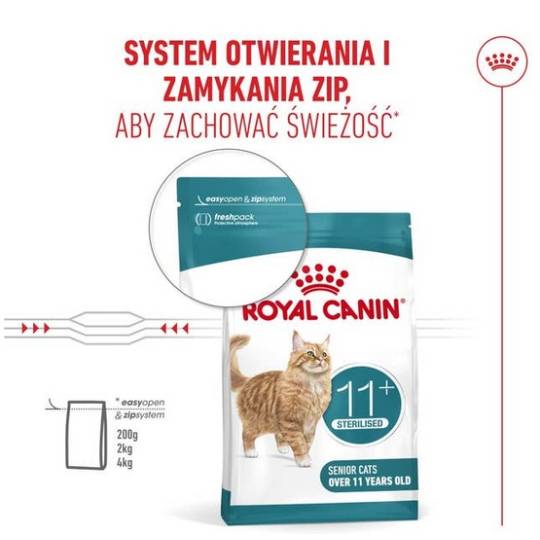Royal Canin Ageing +11 Sterilised karma sucha dla kotów dojrzałych, sterylizowanych 2kg