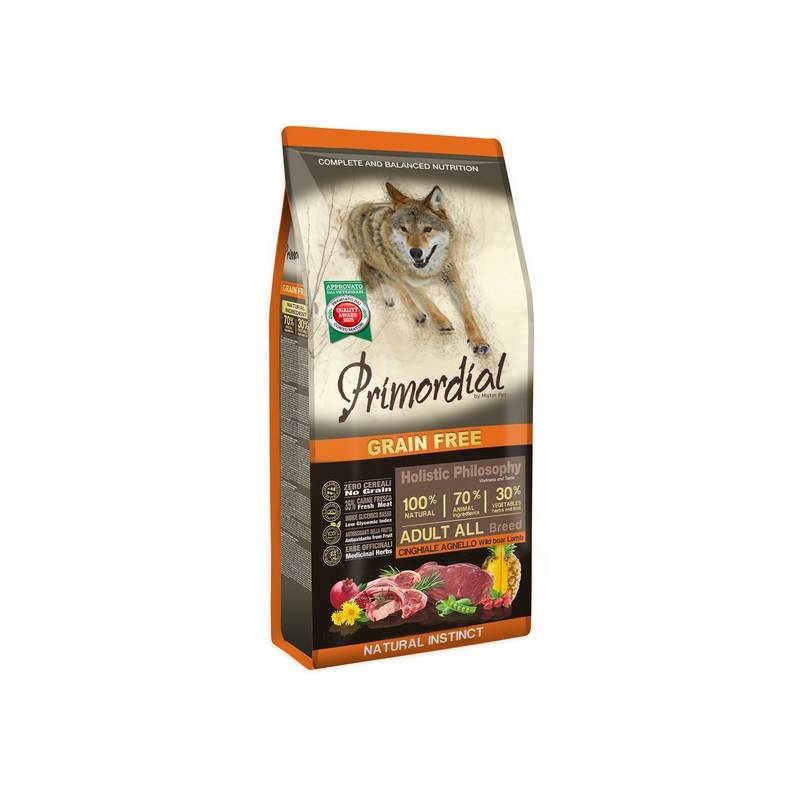 Primordial Dog Grain Free Adult Wild Boar & Lamb 2kg