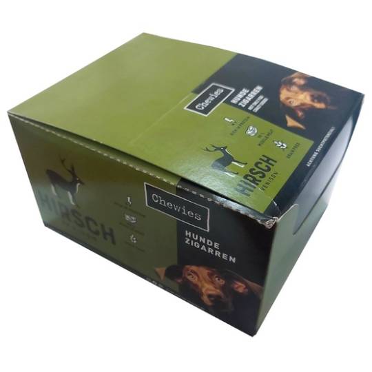 Chewies Hundezigarren Lose Hirsch - jeleń BOX 50x25g