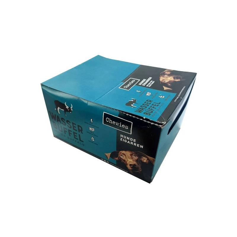 Chewies Hundezigarren Wasserbuffel - bawół wodny BOX 50x25g
