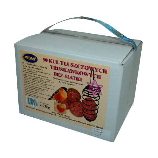 Megan Kule zimowe truskawkowe bez siatki 50szt + sprężyna [ME123]