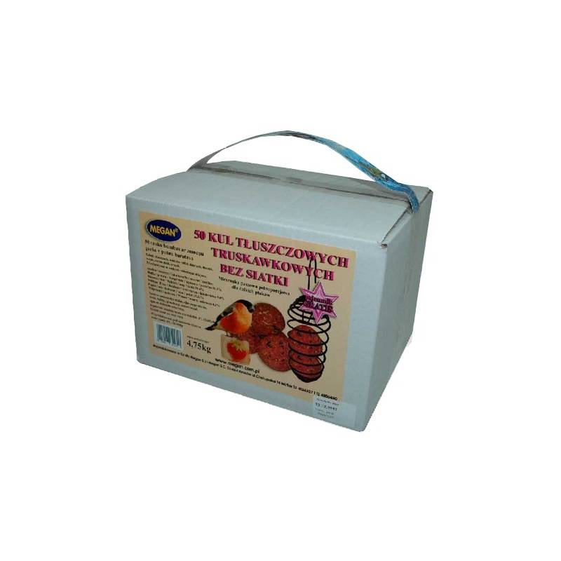 Megan Kule zimowe truskawkowe bez siatki 50szt + sprężyna [ME123]