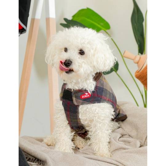 Zolux Kurtka w kratę dla psa Cheverny R.60 brązowa