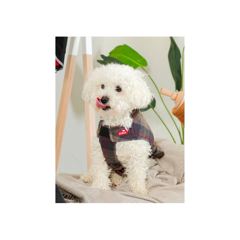 Zolux Kurtka w kratę dla psa Cheverny R.55 brązowa