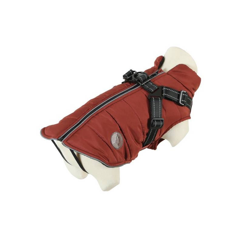 Zolux Kurtka puchowa z szelkami dla psa R.45 ceglasta