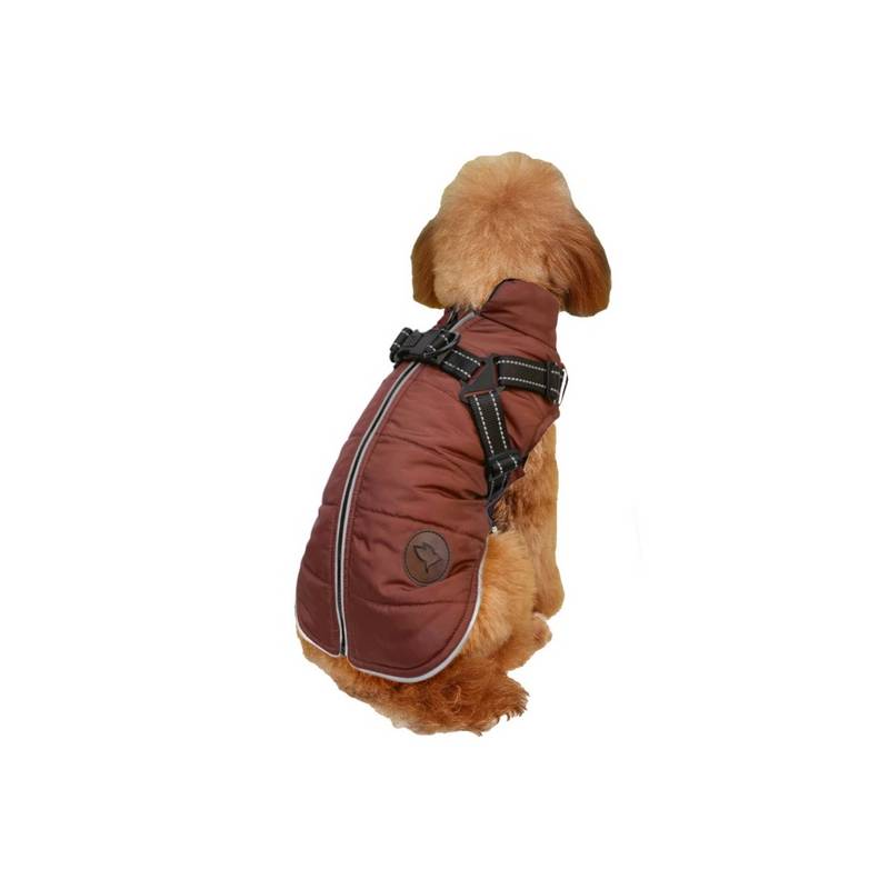 Zolux Kurtka puchowa z szelkami dla psa R.45 ceglasta