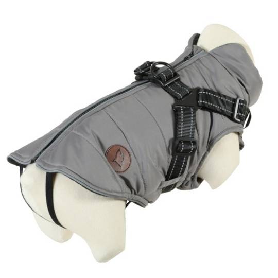 Zolux Kurtka puchowa z szelkami dla psa R.40 szara