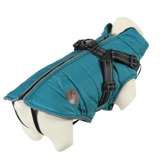 Zolux Kurtka puchowa z szelkami dla psa R.40 niebieska