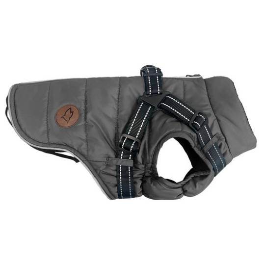 Zolux Kurtka puchowa z szelkami dla psa R.30 szara