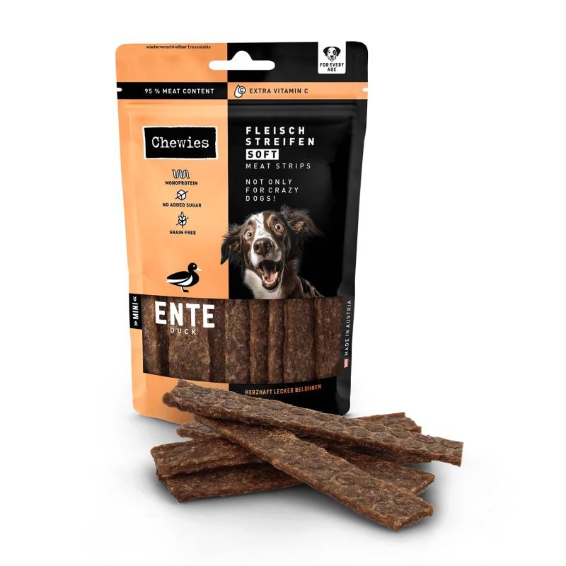 Chewies Paski 95% mięsne kaczka