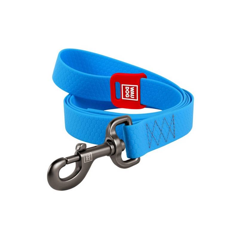 Collar Waterproof Smycz wodoodporna L-XXL 25mm/183cm niebieska