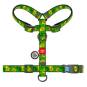 Collar WauDog Nylon Szelki nylonowe anatomiczne w kształcie litery H, z QR-paszportem, plastikowy fastex, wzór AWOKADO, rozmiar 