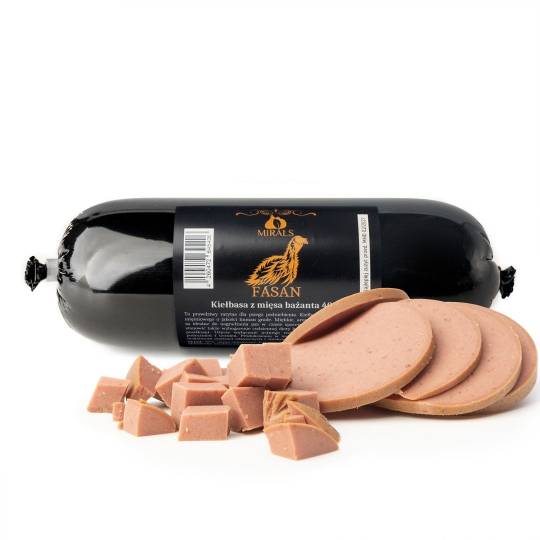 MIRALS Fasan - kiełbasa z mięsa bażanta (400g)