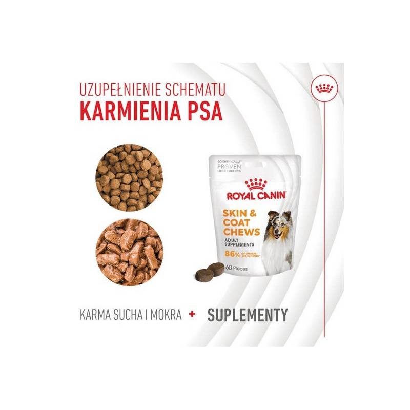 Royal Canin Skin & Coat Chews Adult Supplements 240g