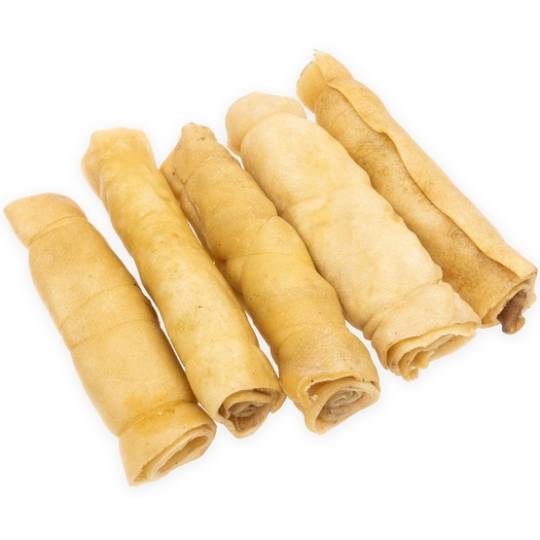 4DOGS Skóra jagnięca rollo 15cm 5szt