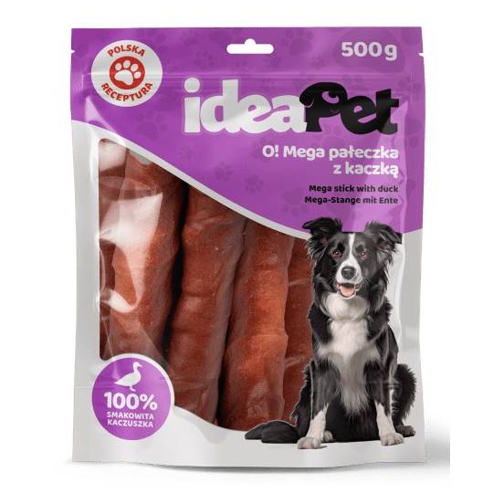 IdeaPet Mega pałeczka z kaczką 500g
