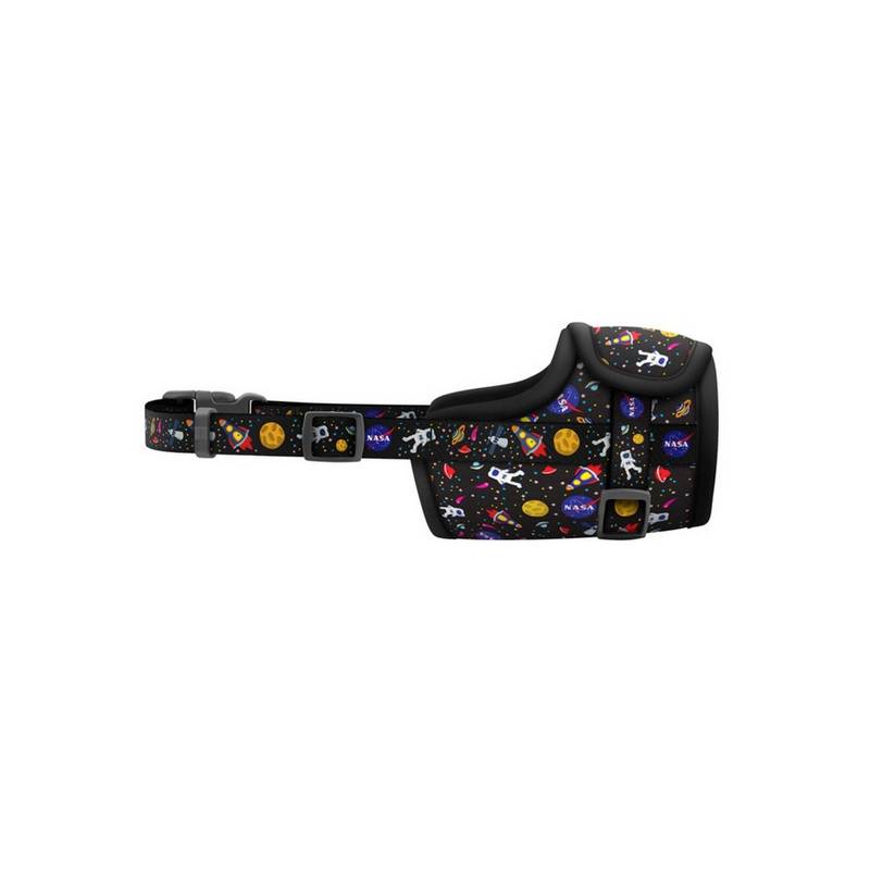 Collar WauDog Nylon Kaganiec, plastikowy fastex, wzór NASA, rozmiar 4 [35-43cm]