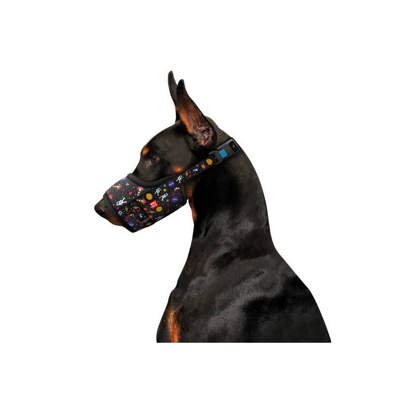 Collar WauDog Nylon Kaganiec, plastikowy fastex, wzór NASA, rozmiar 4 [35-43cm]