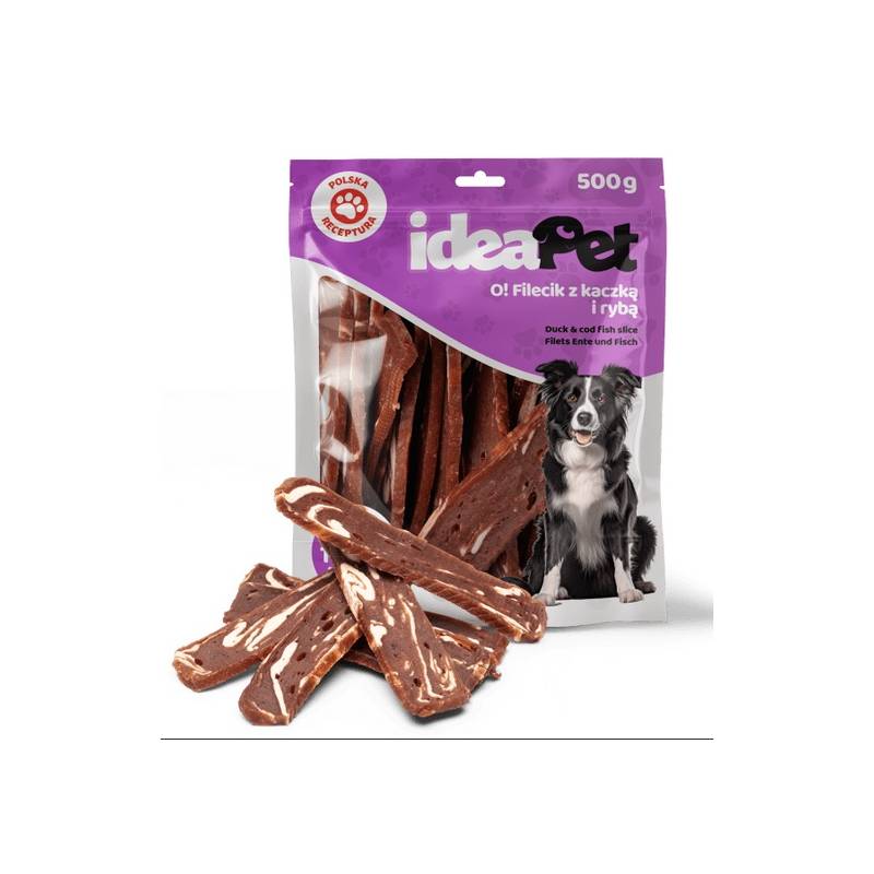 IdeaPet Fileciki z kaczką i rybą 500g