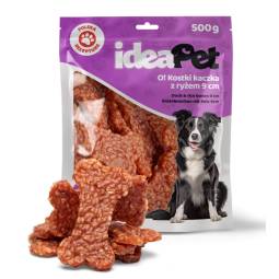 IdeaPet Kostki z kaczką i ryżem 9cm 500g