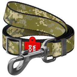 Collar WauDog Nylon Smycz nylonowa regulowana L-XXL 25mm/152-183cm, wzór MILITARY