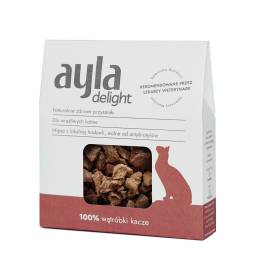 AYLA Delight Wątróbki kacze – liofilizowane przysmaki dla kota (28g)