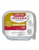 Animonda Integra Protect Harnsteine dla kota - z wołowiną tacka 100g