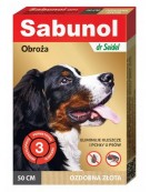 Sabunol GPI Obroża przeciw pchłom dla psa ozdobna złota 50cm