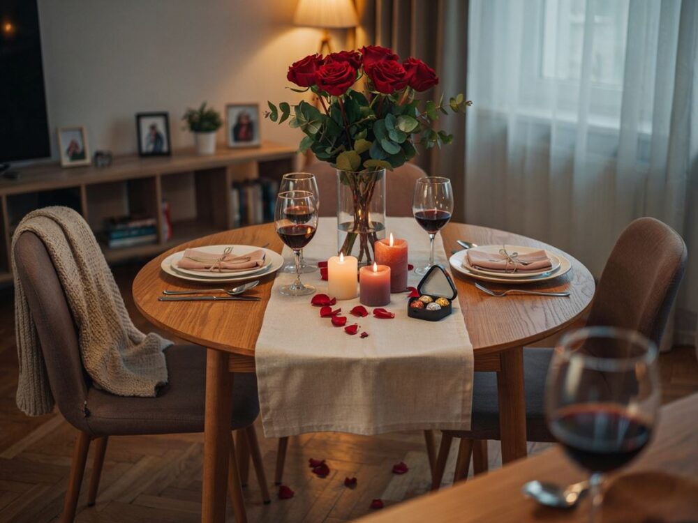 romantyczna kolacja dla dwojga